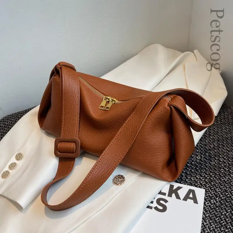 

Маленькое ведро через плечо для женщин 2022 зимние трендовые винтажные дизайнерские кожаные сумки и кошельки женские сумки на плечо