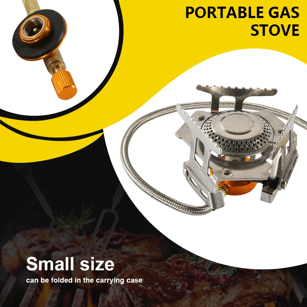 

Stove Ignition Foldable Stainless Steel Cookware Burner Adjustable Stoves