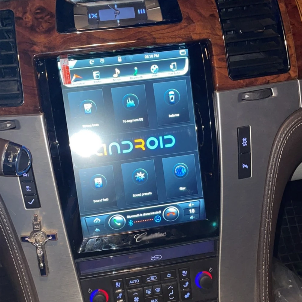 

128G экран Tesla для Cadillac Escalade 2007-2015 Android автомобильное радио мультимедийный плеер автомобильное стерео аудио GPS-навигация головное устройство