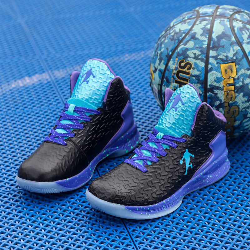 Brand Mens Basketball Shoes Breathable Tennis Shoes Women Sports Shoes Air Cushion Training Ankle Boots Kids Athletic Footwear