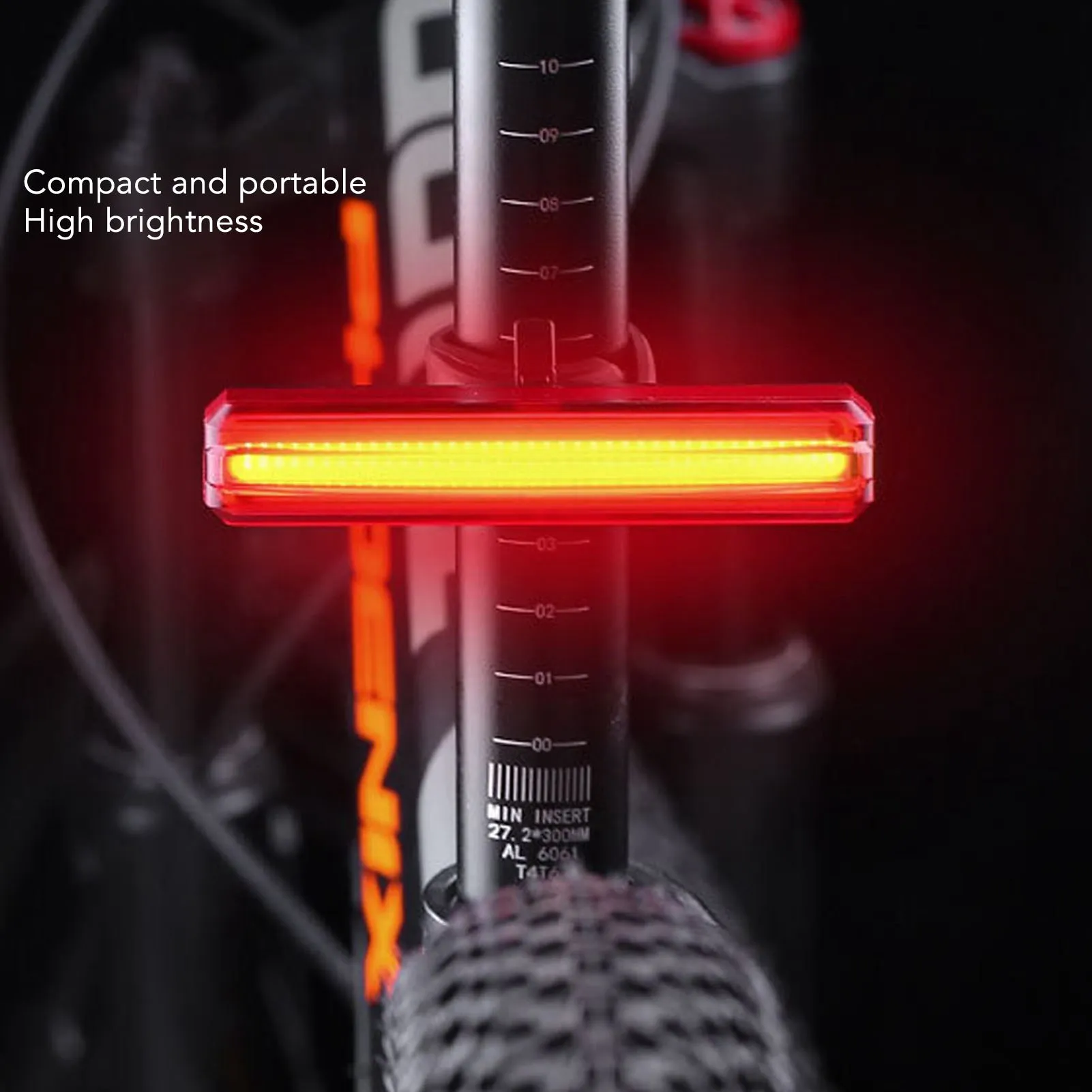 

Задний фонарь для велосипеда, перезаряжаемый от USB, IPX5, водонепроницаемый, легкий регулируемый фонарь для езды на велосипеде в тёмное время суток