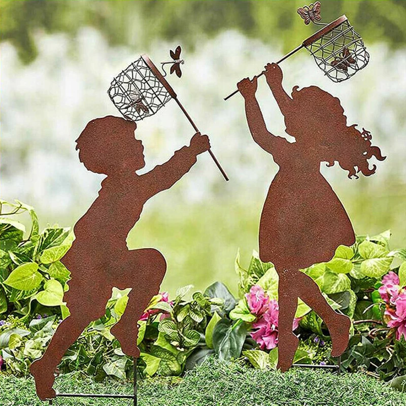 

Fairy Garden Metal Iron Crafts Pendant Indoor And Outdoor Ornaments Interesting Hot Garden Statues & Sculpture