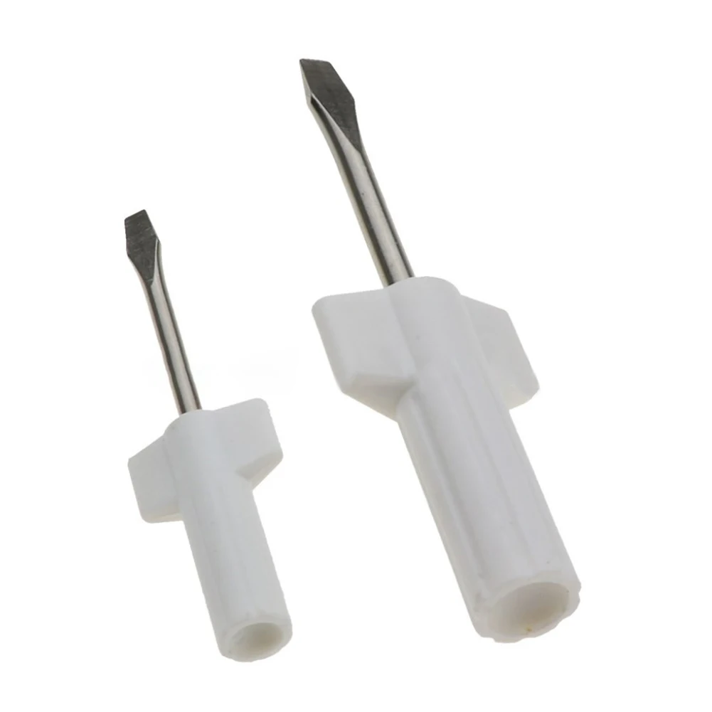 

2 Pcs Screwdriver Flat Head 15/25mm Plastic Handle For Domestic Sewing Machine Repairing Household Manual Tools Gadgets