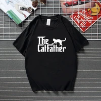 the cat father funny t shirt fathers day dad gift animal pet lover movie style new streetwear top cotton short sleeve t shirt