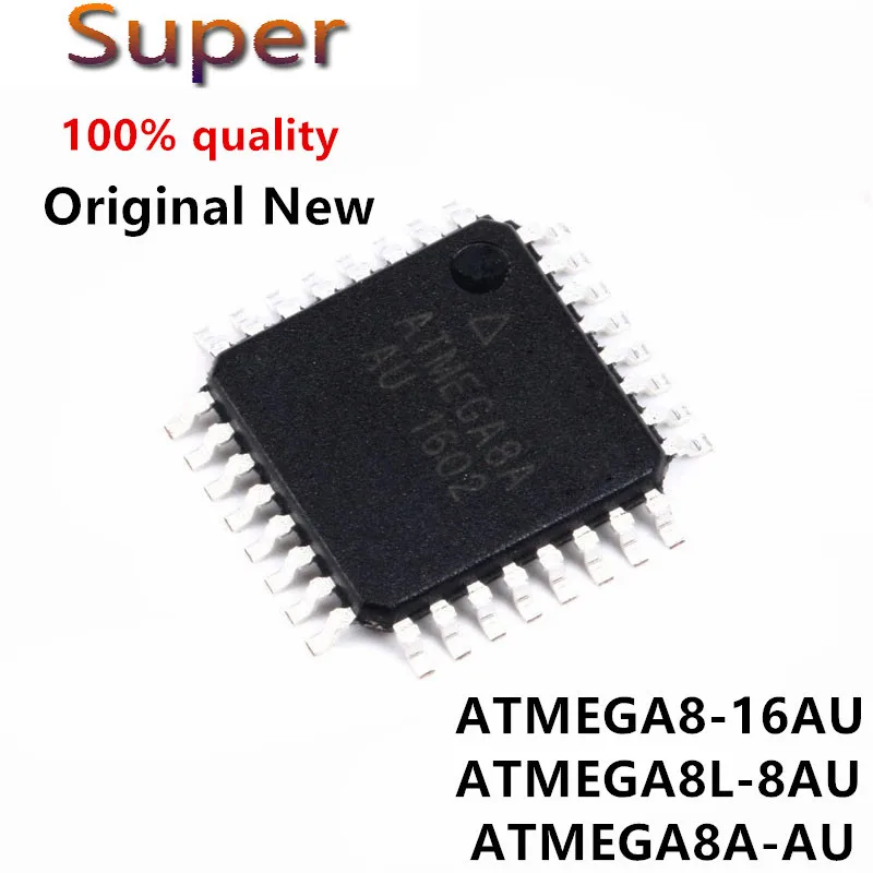 

(5piece)100% New ATMEGA8-16AU ATMEGA8A-AU ATMEGA8L-8AU ATMEGA8 16AU ATMEGA8A AU ATMEGA8L 8AU QFP-32 Chipset