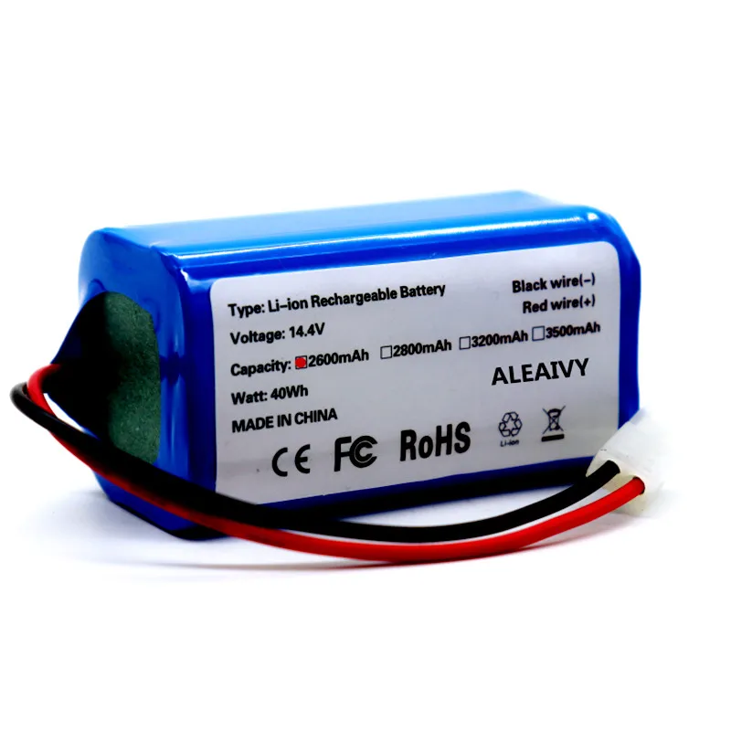 18650 14.4V 2600mAh 3500mAh Li-ion Battery For Xiaomi G1 MI Robot Vacuum-Mop Essential MJSTG1 Robot Vacuum Cleaner Accessories