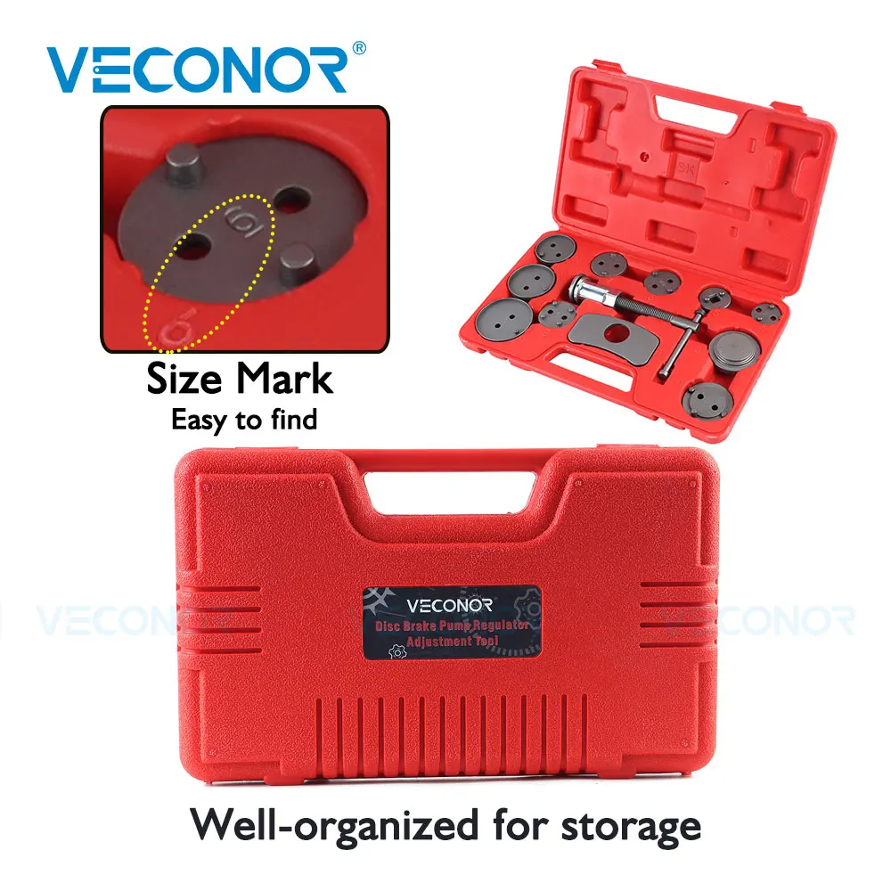 12pcs Brake Caliper Piston Rewind Wind Back Tool Kits Universal Disc Pump Regulator Auto Repair Tools Car Set |