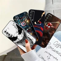 marvel luxury cool phone case for huawei honor 7a 7x 8 8x 8c 9 v9 9a 9x 9 lite 9x lite black back silicone cover soft funda