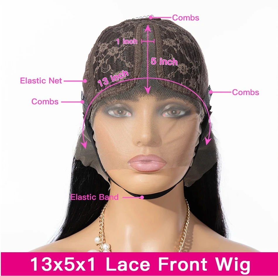 T Part Lace Short Bob Wig Brazilian Straight Wig 13x1 Human Hair Wigs for Black Women Pre Plucked Remy Lace Part Wigs