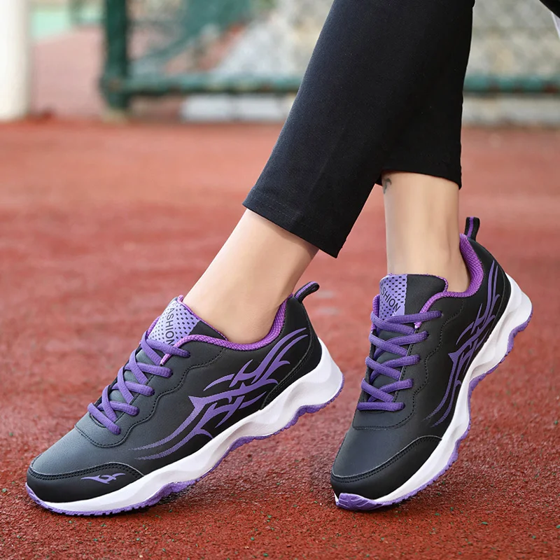 2022 New Hot Style Women Running Shoes Lace Up Sport Shoes Outdoor Jogging Walking Athletic Shoes Comfortable Sneakers for Women