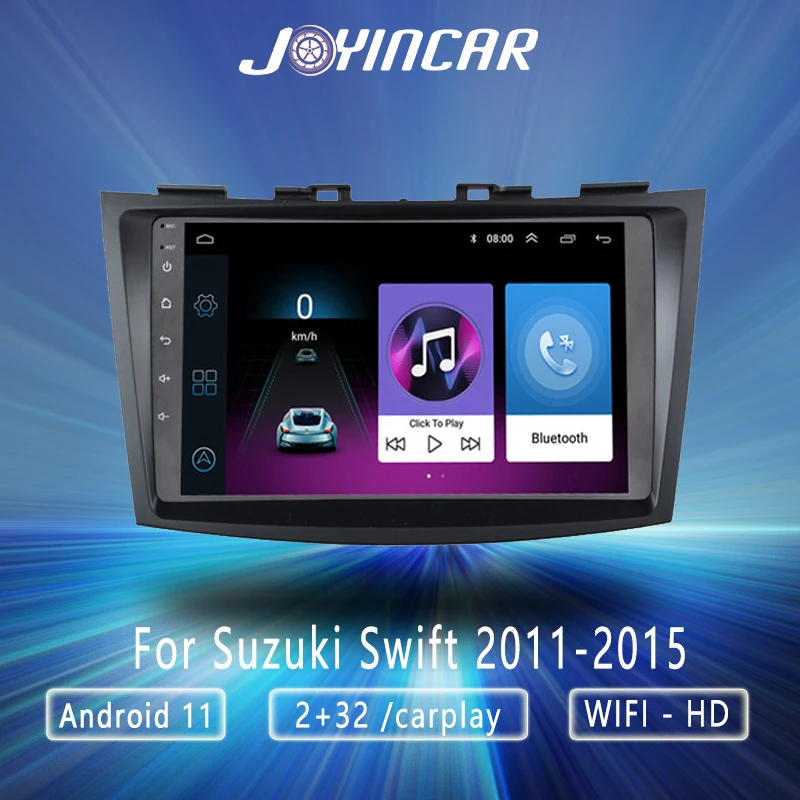 

9-дюймовый автомобильный DVD-плеер 2 din Android 11 carplay для Suzuki Swift 2011-2015, автомобильный радиоприемник, мультимедийный плеер с GPS-навигацией, BT WIFIMP5