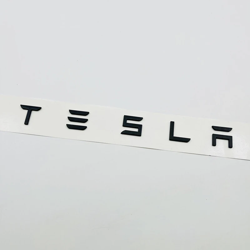 

3D ABS буквы Tesla Logo Carbon Chrome Черный Красный значок на задний багажник автомобиля Наклейки для Tesla Model 3 Y X S Наклейки на заднюю панель Аксессуары