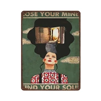 antique durable thick metal signlose your mind find your soul tin sign hippie girl wall artvintage wall decor%ef%bc%8cnovelty signs f