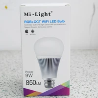 mi light 9w wifi rgbcct led bulb smart dimmable 2 4g wireless lamp 2 in 1 light yb1 milight 2 4g remote control ac100v 240v