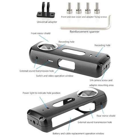 Защитный корпус ALLOYSEED для Insta360 X3