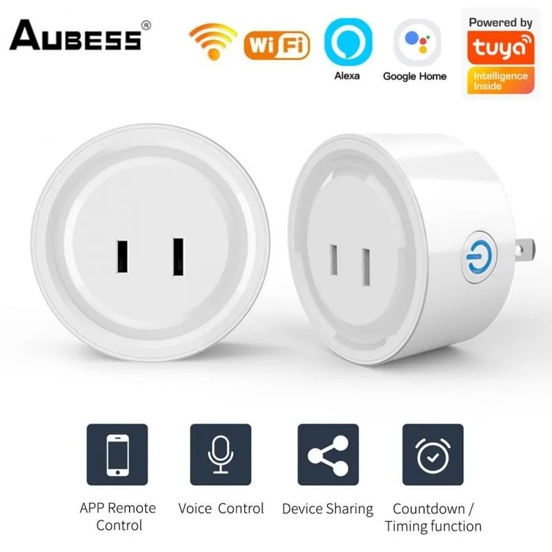 

Wifi Smart Socket Smart Home Smart Life Wifi Plug Voice Control Support Alexa Google Home Daily Gauge Tuya Smart Plug Timing 10a