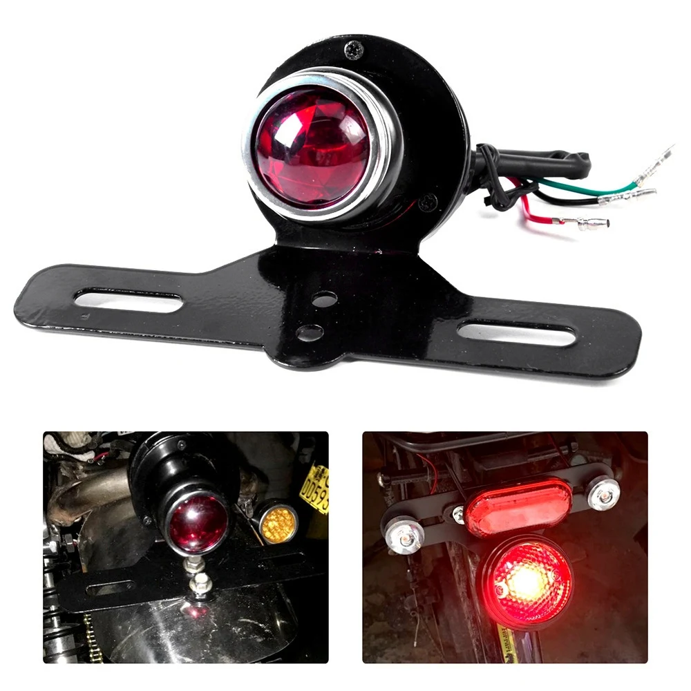 Модифицированный Ретро универсальный задний фонарь для номерного знака тормоза