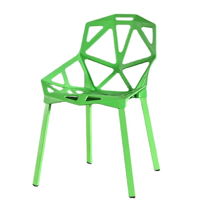 

Wyj Creative Geometric Hollow Plastic Backrest Personality Art Fashion