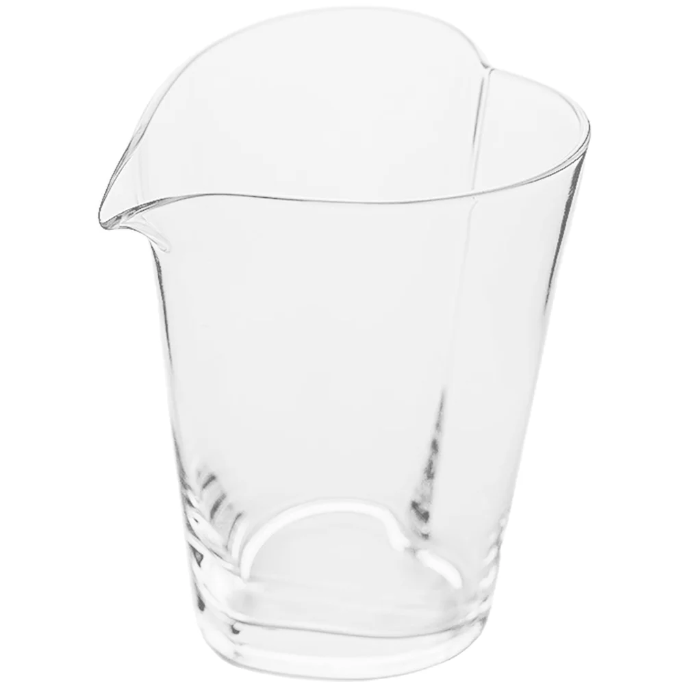 

Glass Cup Pitcher Heart Frothing Pitcher Household Coffee Tea Cup Container