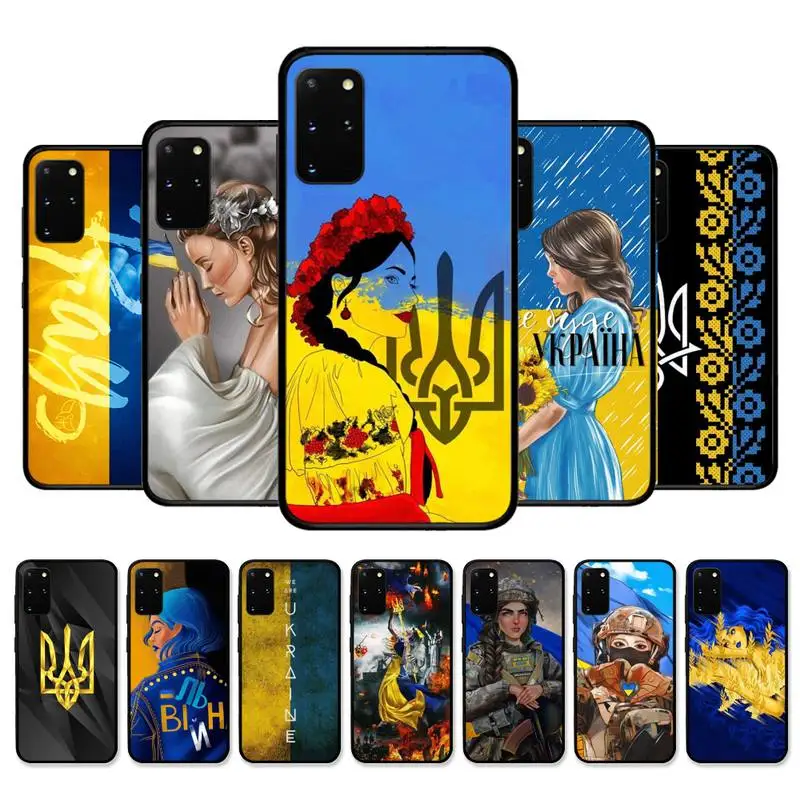 

Ukraine Flag Ukrainian girl Phone Case for Samsung S10 21 20 9 8 plus lite S20 UlTRA 7edge