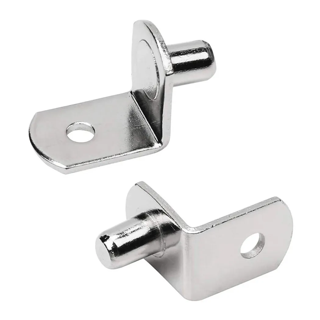 

20pcs Shelf Brackets Support Studs Pegs 5mm Metal Pin Shelves Separator For Cabinet Bookcase Household Hardware