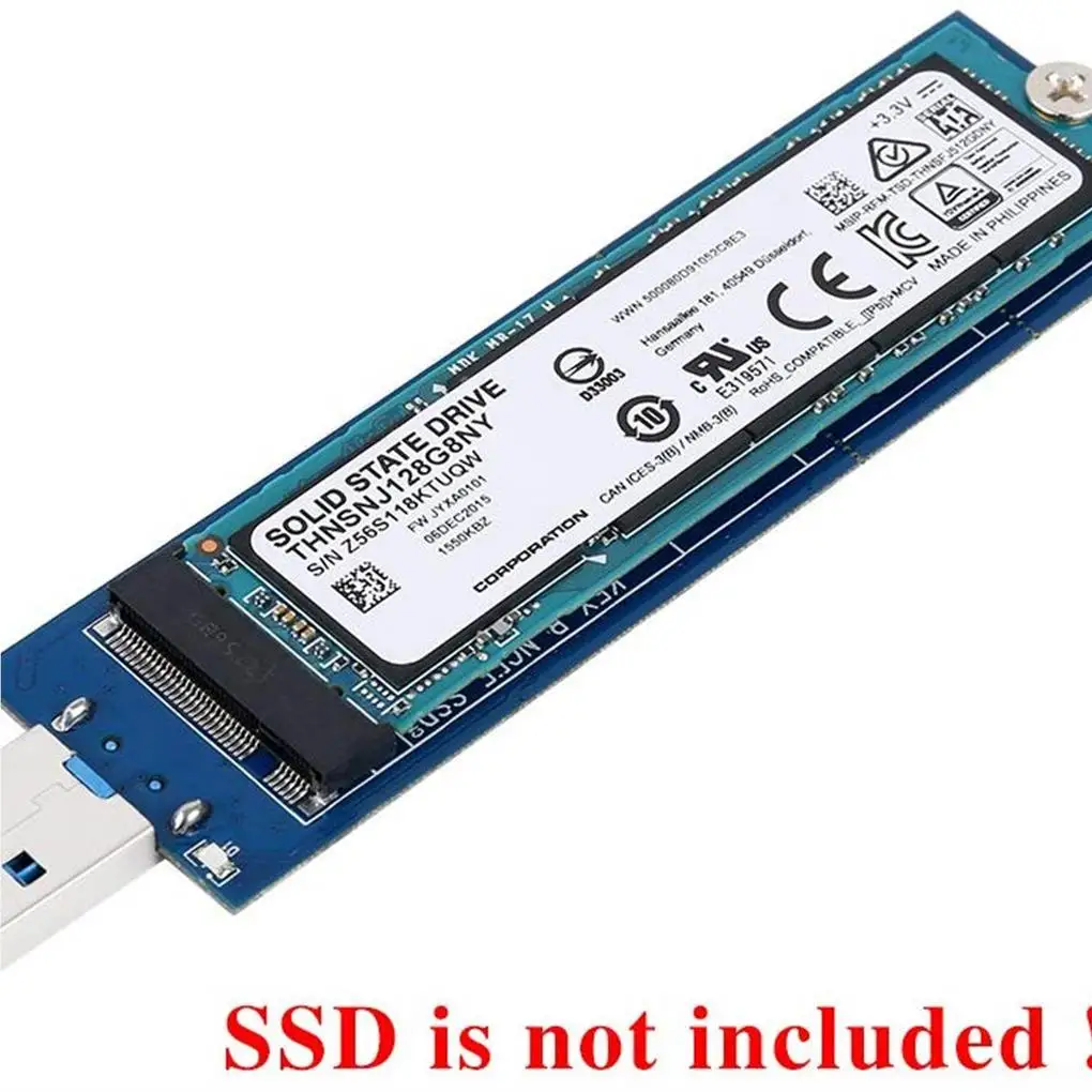 

USB 3.0 to NVME Adapter M.2 NGFF SSD M+B Key 2280 2260 2242 2230 NGFF Converter SSD Reader Card