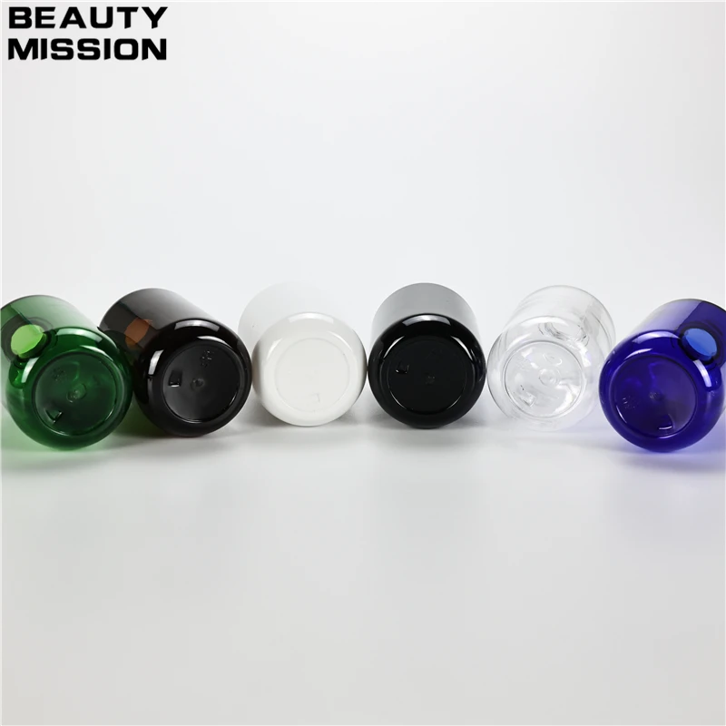 Multicolor 200ML X 25 Chunky Plastic Bottles With Lotion Pump Liquid Soap Shampoo Travel Size Essential Oil Packaging Contianers