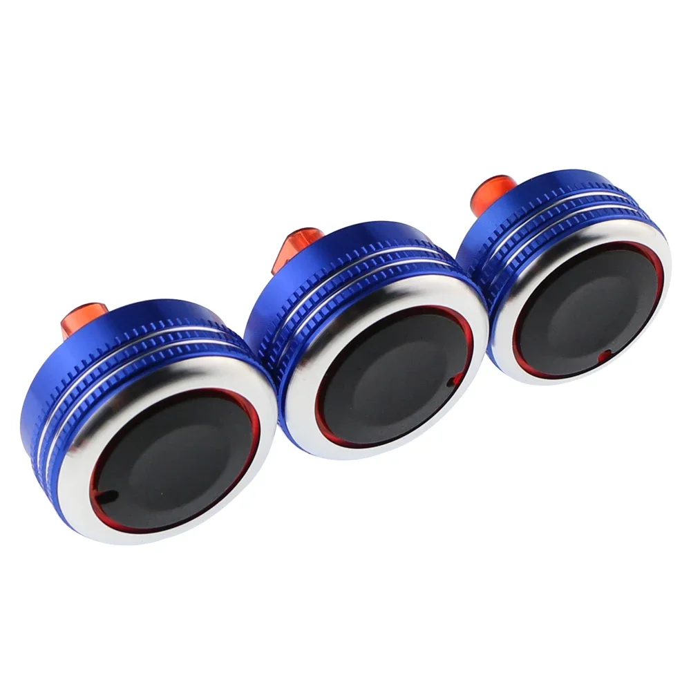 

3 шт./комплект, ручка управления обогревателем из алюминиевого сплава для автомобильного кондиционера, аксессуары для Kia Pegas 2017 - 2019