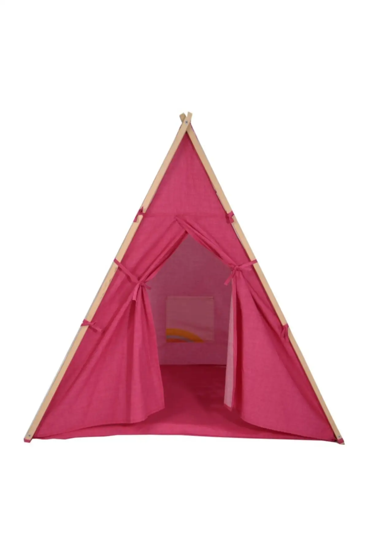 Домашняя деревянная детская игровая палатка и домик для сна отдыха портативная