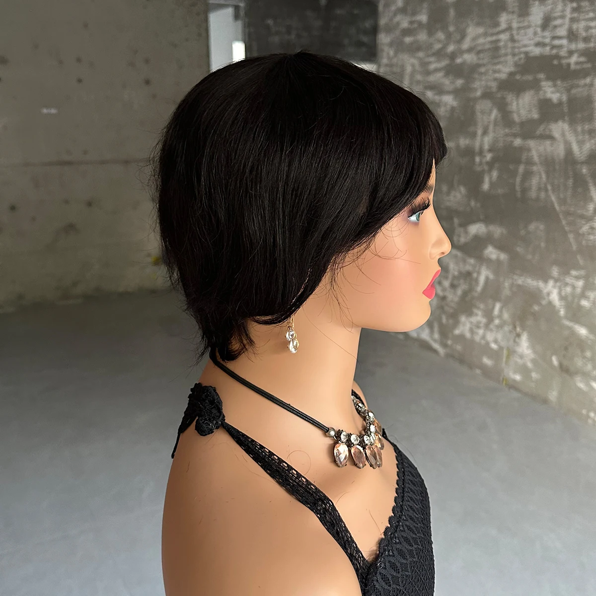 Женский парик для черных женщин с челкой дешевый