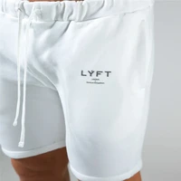 new muscle brothers lyft summer sports leisure cotton quarter shorts running slim fit sports shorts mens fashion
