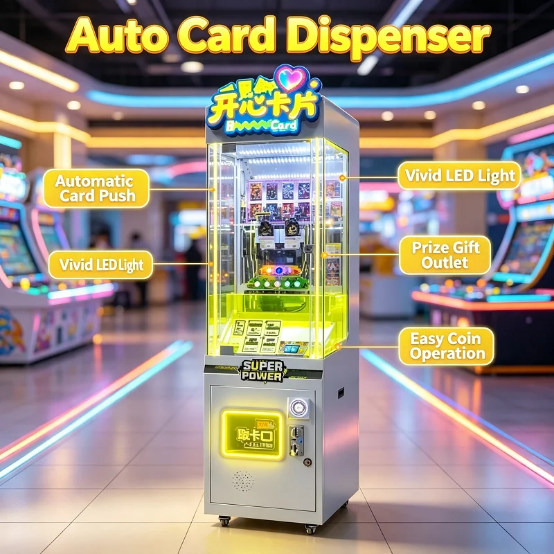 Фото Торговый автомат для карт с оплатой монетами, оборудование Pika TCG, предоплаченный считыватель для игровых залов, изготовленный на заказ. №3