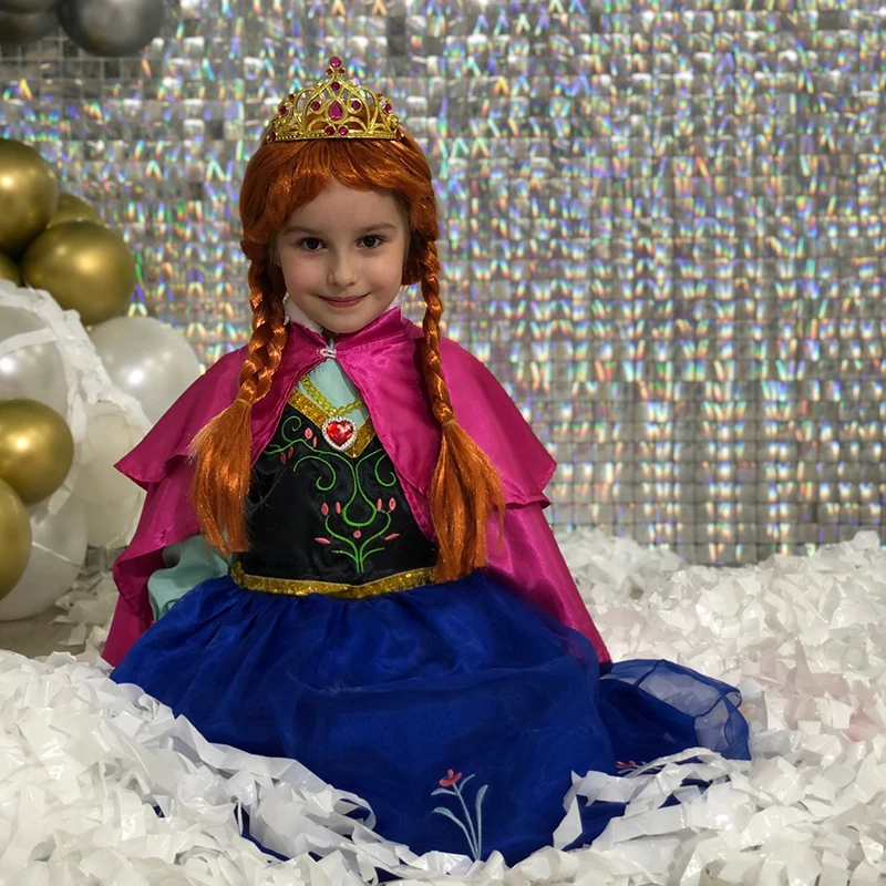 Парик принцессы Рапунцель для девочек причудливая женская одежда на день