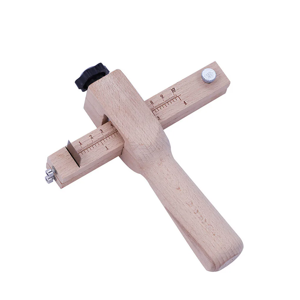 

Инструмент для нарезки кожаного ремня, регулируемый деревянный Профессиональный любитель кожи «сделай сам», инструмент для полосок для на...