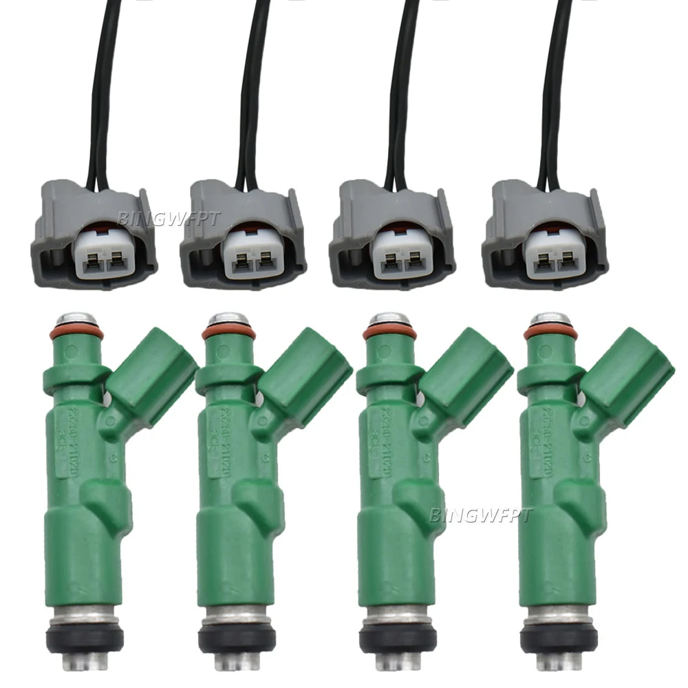 

4PCS/LOT 2320921020 23209-21020 23250-21020 For 01-09 Prius Echo Scion xA xB 1.5L Original Core Fuel Injector With Plugs