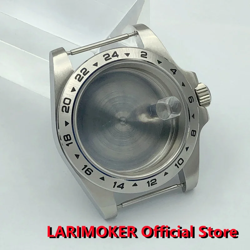 Pаспродажа Чехол для часов LARIMOKER 40 мм Solid Border Explorer 2 Look, сапфировое стекло подходит для NH35 ETA2824 2836 Miyota8205 8215 PT5000 DG2813 3804