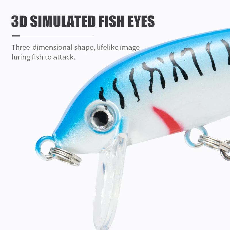 Фото Воблеры LUSHAZER Sinking Minnow 56мм 6г для ловли баса, миниатюрные жесткие приманки, искусственные маленькие крэнкбейты, воблеры-карандаши, твердые приманки №5