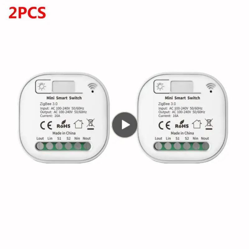 

Smart Life Tuya Zigbee Switch Voice Control Remote Control Smart Home Automation Breaker Zigbee Smart Breaker Diy Switch Timing