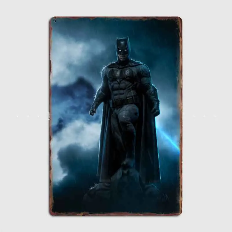 

The Detective BATMAN Metal Sign Wall Mural Kitchen Design Wall Decor Tin Sign Poster Metal Wall Decor