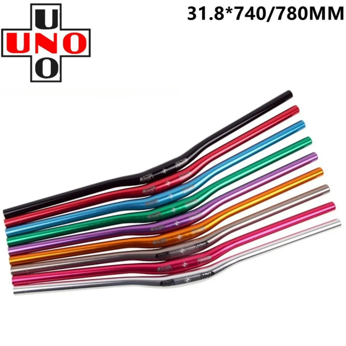 

Руль для горного велосипеда UNO 31,8 мм, цветная рукоятка «Ласточка», яркий 740/780 мм, ультра-яркий руль для велосипеда