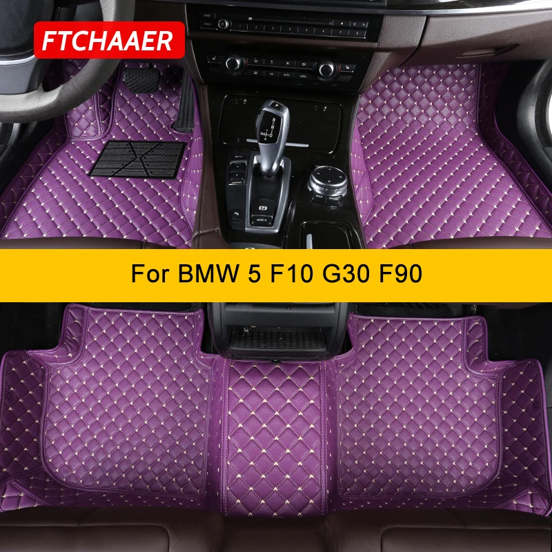 

Автомобильные коврики FTCHAAER на заказ для BMW 5er F10 G30 F90 520-550 2011-2023, автомобильные коврики, Аксессуары для ног