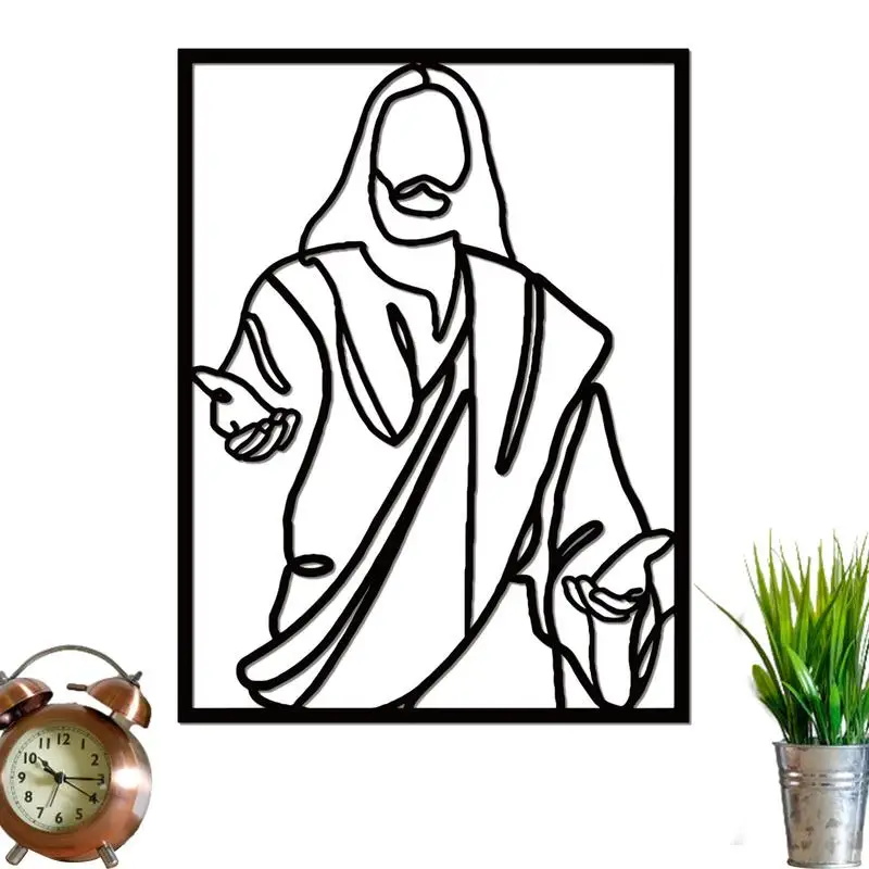 Иисус Настенные украшения Домашняя фигурка Орнамент 11 81x8 94 дюймов Прямоугольный