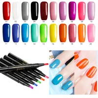 20 colors manicure varnish pen natural healthy resin 3 in 1 gel nail polish pen for women