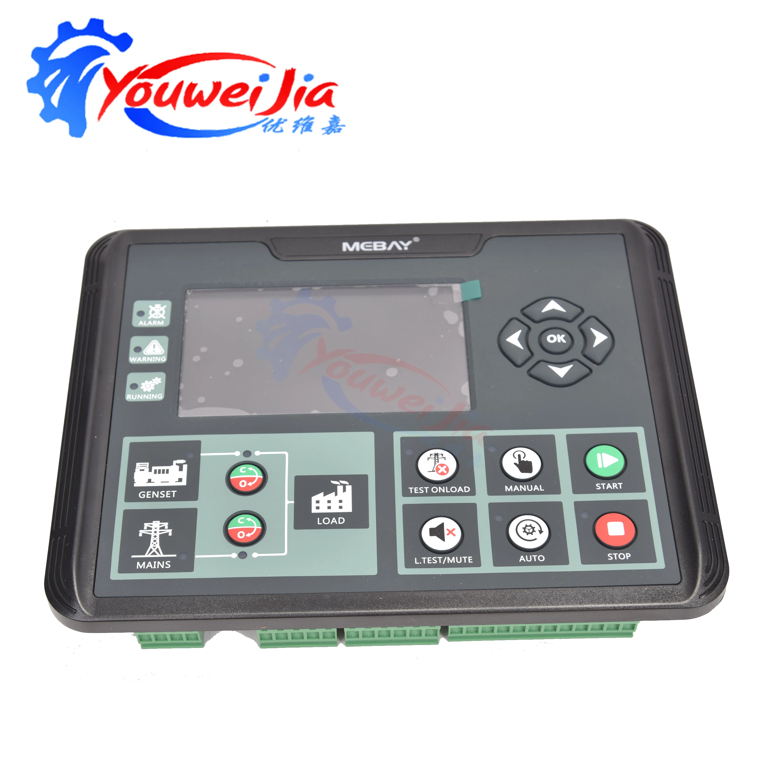 Фото Контроллер генератора DC70D DC72D DC70DR DC72DR MK2 для дизельных генераторов, запасные части, панель управления с ЖК-дисплеем и функцией автозапуска №4