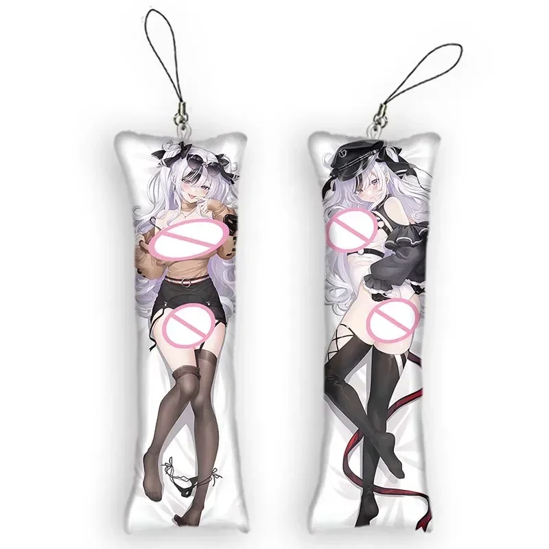 Мода Azur Lane Elbe тематический персонаж косплей Dakimakura мини-брелок аниме двусторонний