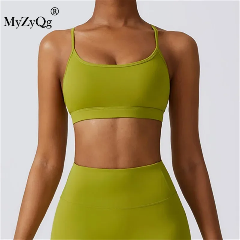 MyZyQg женская спортивная одежда с ремешком на спине для фитнеса бюстгальтер йоги