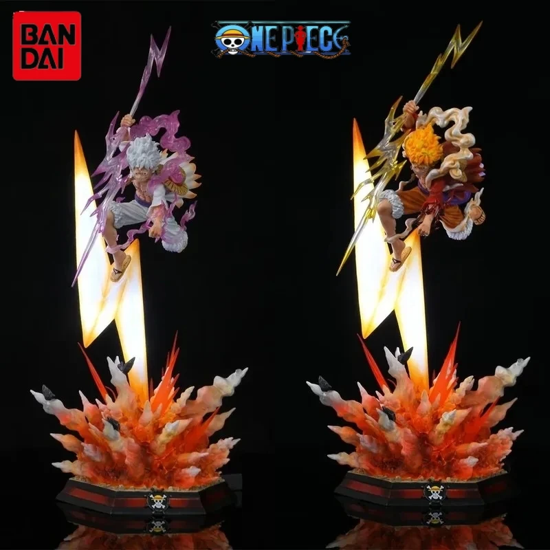 Фигурки героев Аниме One Piece 50 см молния взрыв солнце Бог Ника Луффи Коллекционная