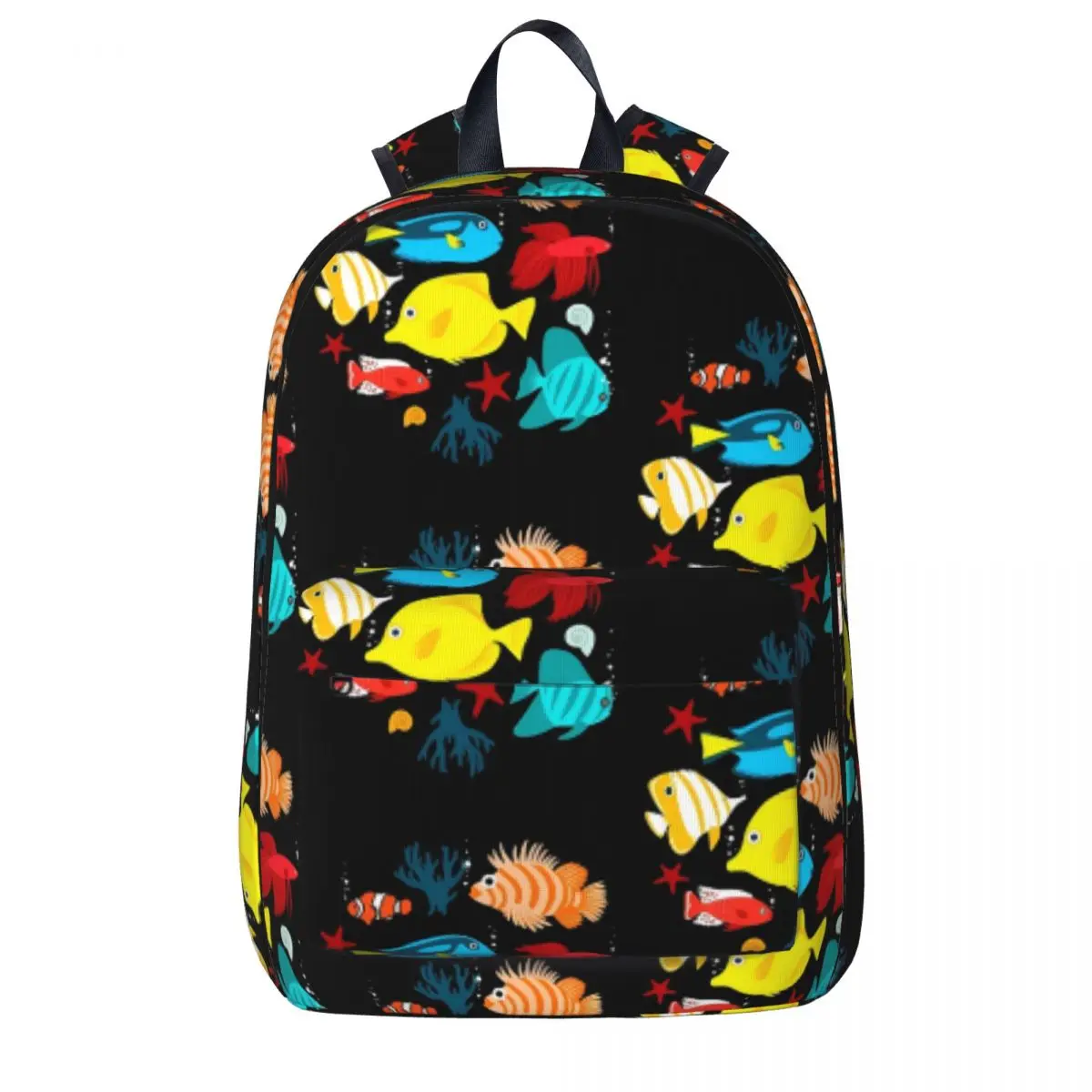 

Тропический морской рюкзак с принтом красочных рыб, спортивные рюкзаки из полиэстера для подростков, прочная уличная одежда, школьные сумки, рюкзак
