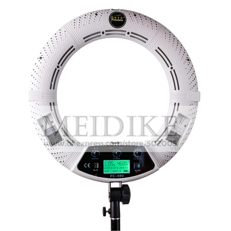 

Кольцевая Светодиодная лампа Yidoblo с управлением через приложение, кольсветильник вая лампа со штативом для красивой съемки фото и кино