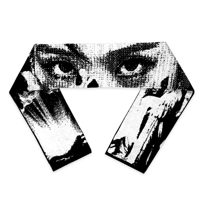 Зимний теплый подарок модный вязаный женский шарф Y2K с креативным рисунком